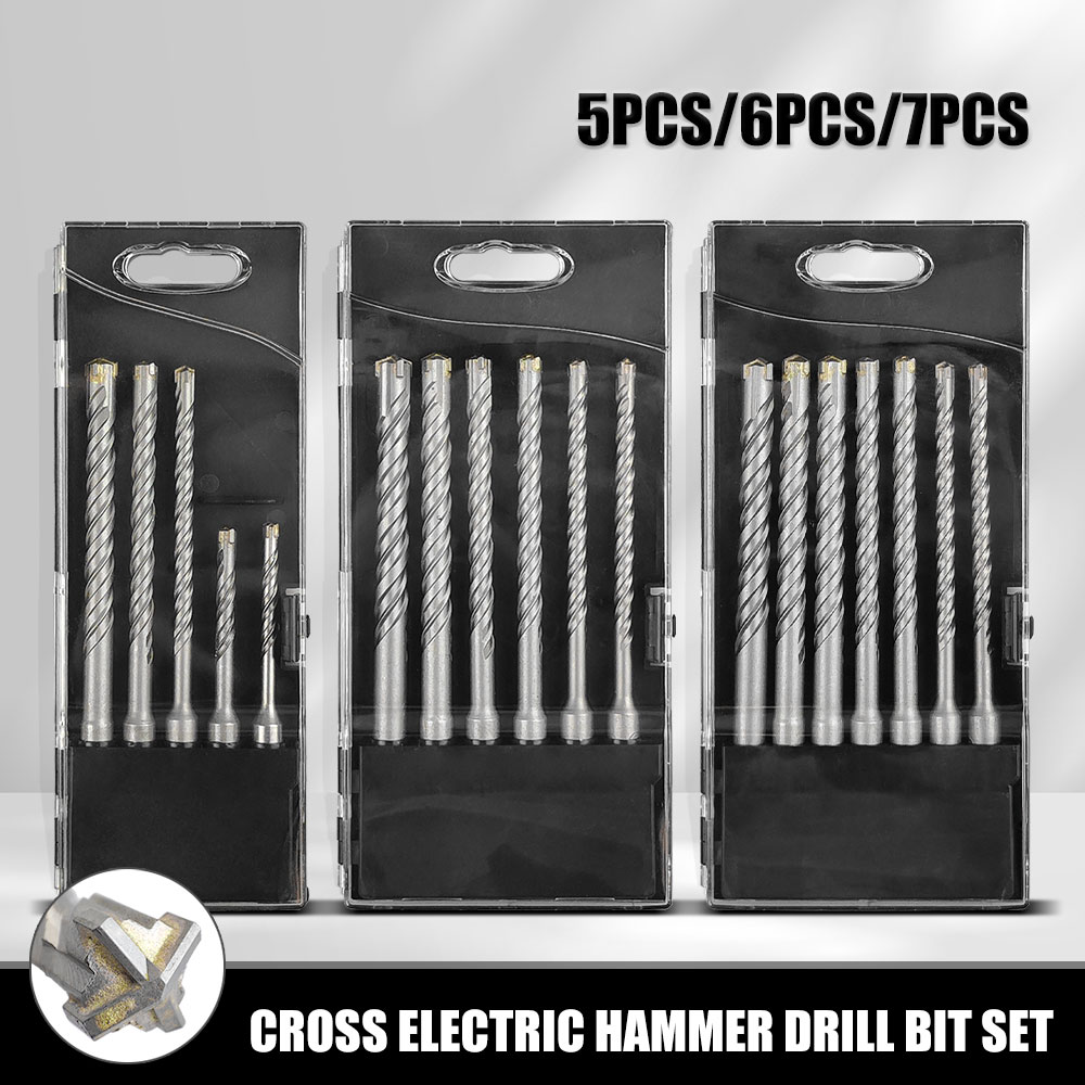 Power Tools Jack Hammer - 5/6/7pcs 110mm 160mm SDS Plus Concrete