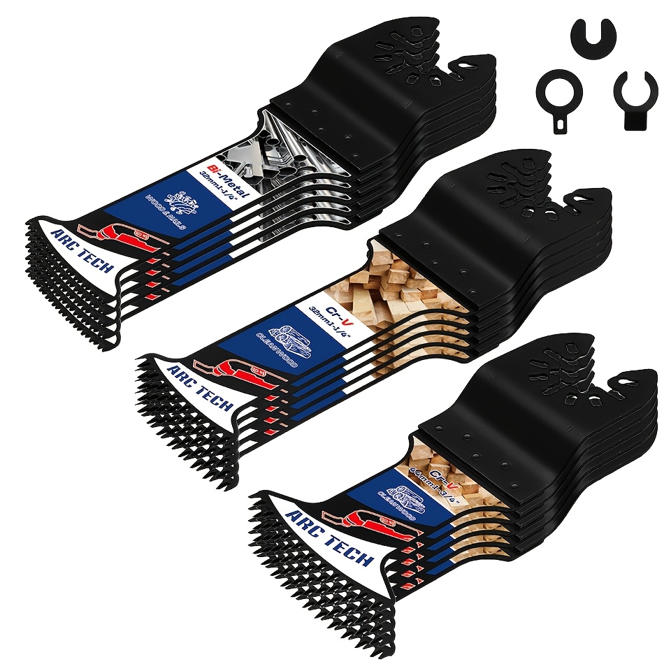 Power Tools Japan - 3/15pcs Arc Tech Extra Long Oscillating