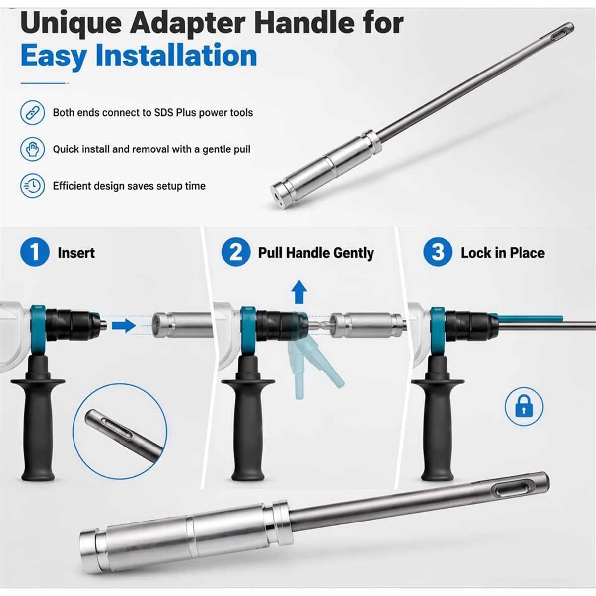 Fits for 3pcs SDS Plus Extensi - Hammer Drill Sds review and price