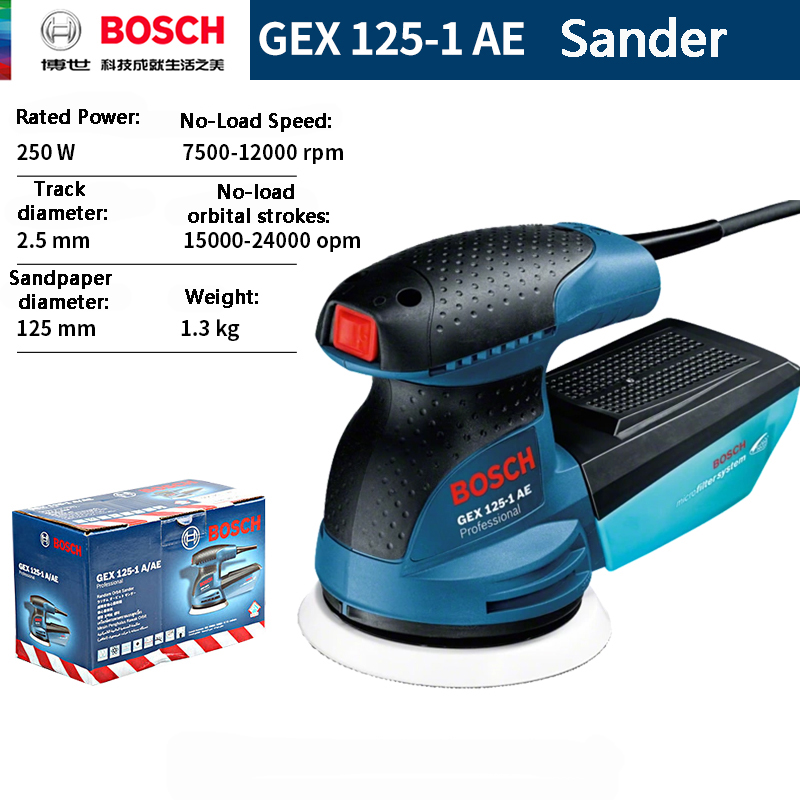 BOSCH GEX 125-1AE 220V Random  - Power Tools Bosch review and price