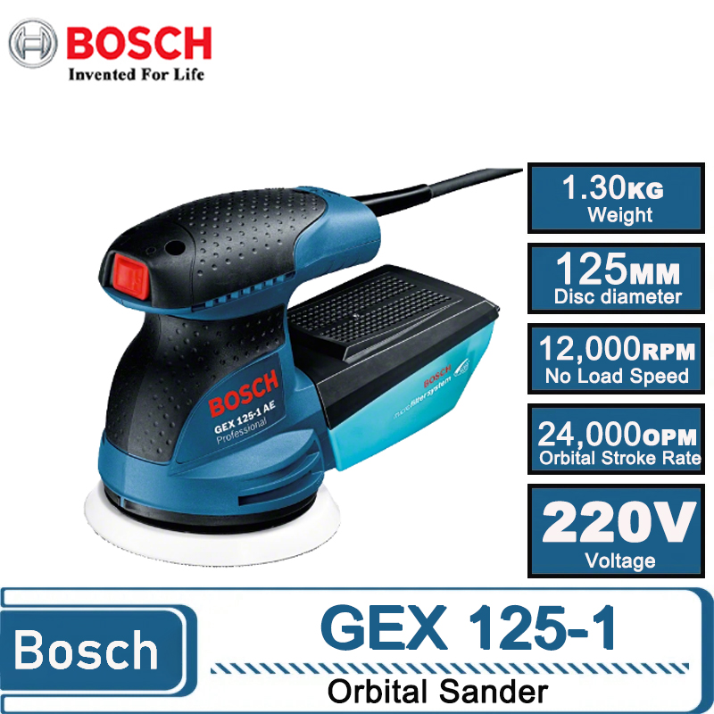 BOSCH GEX 125-1AE 220V Random  - Power Tools Bosch review and price