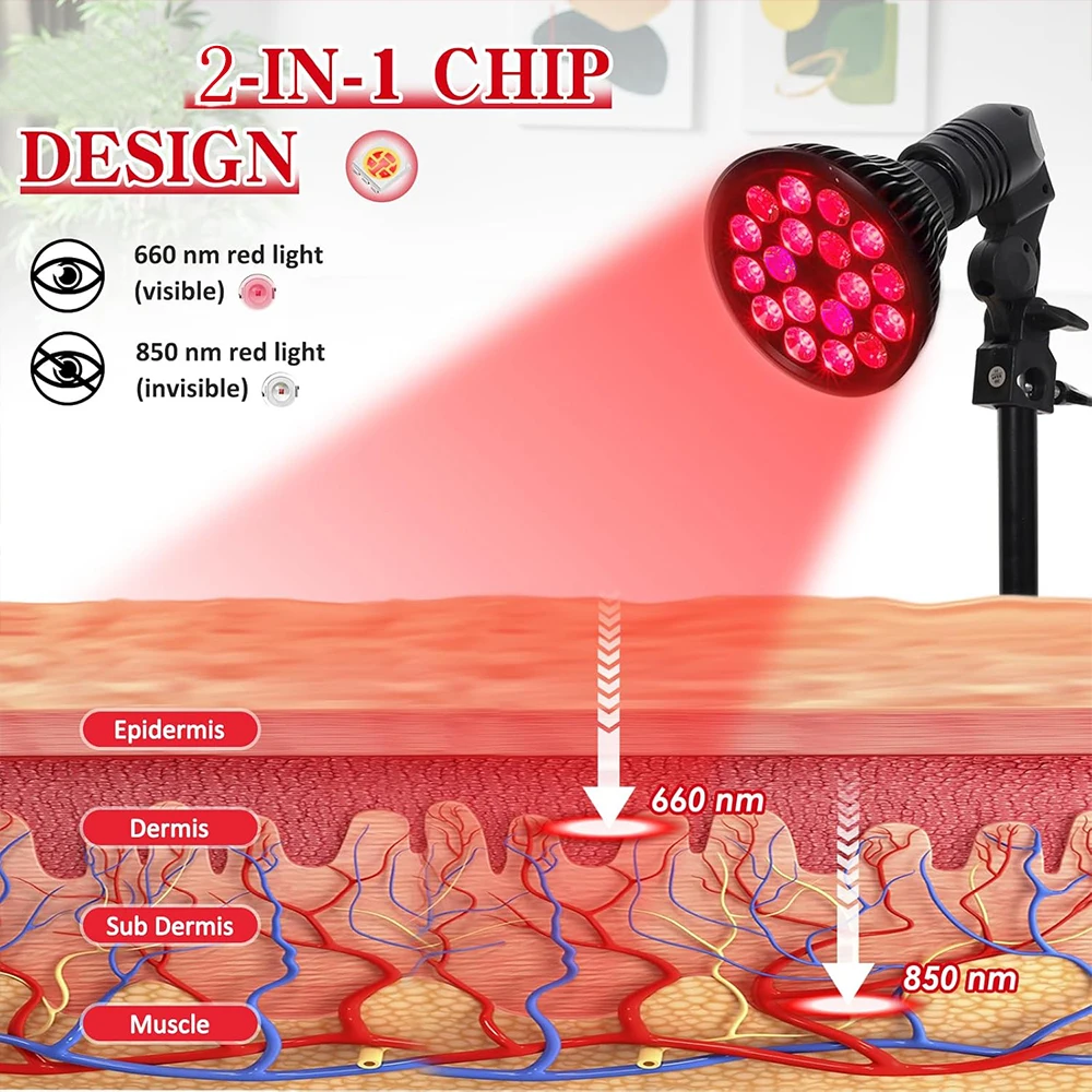 Red Light Therapy Lamp 54W 660 - Power Tools Japan review and price