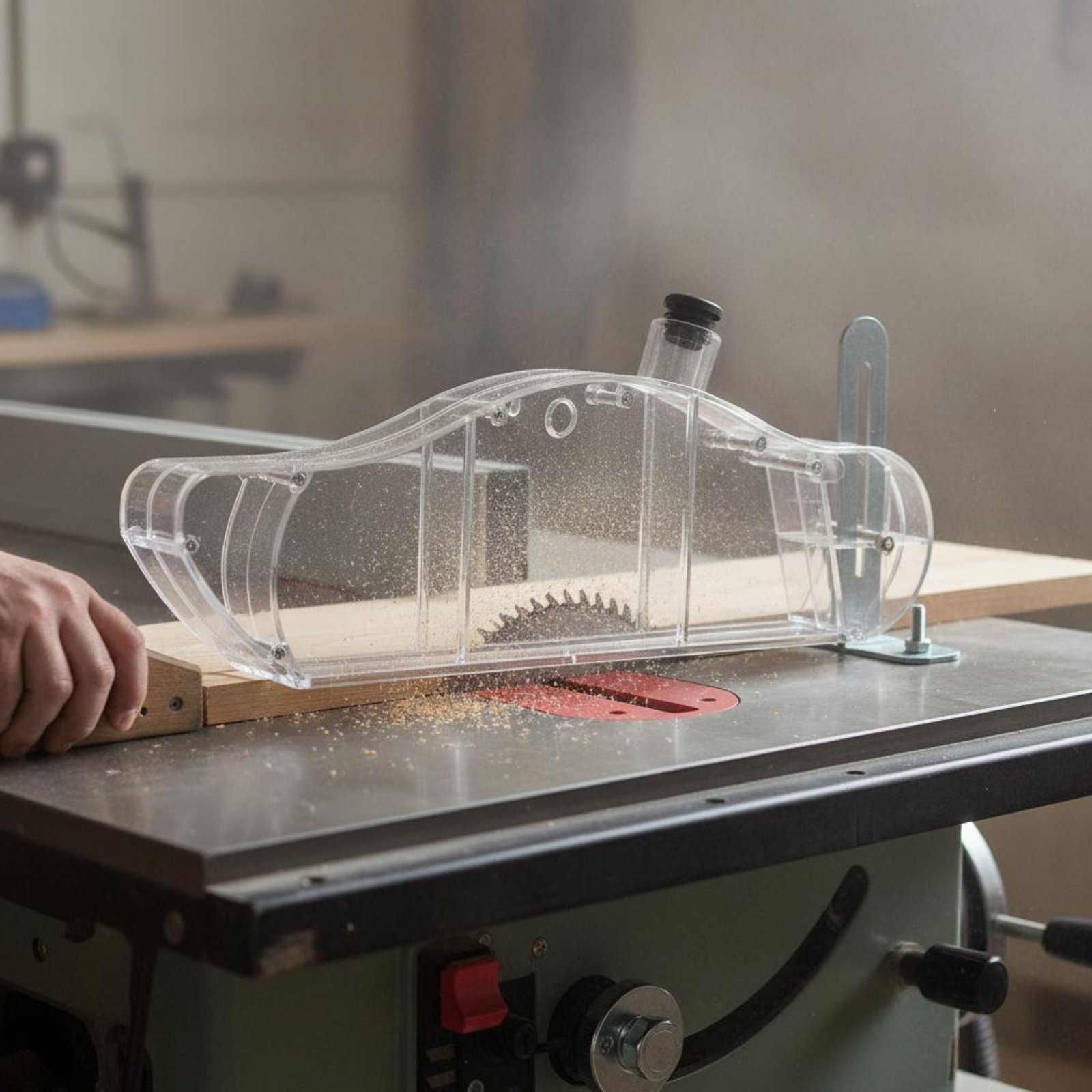 Table Saw Dust Guard Transpare - Power Tools Safety review and price