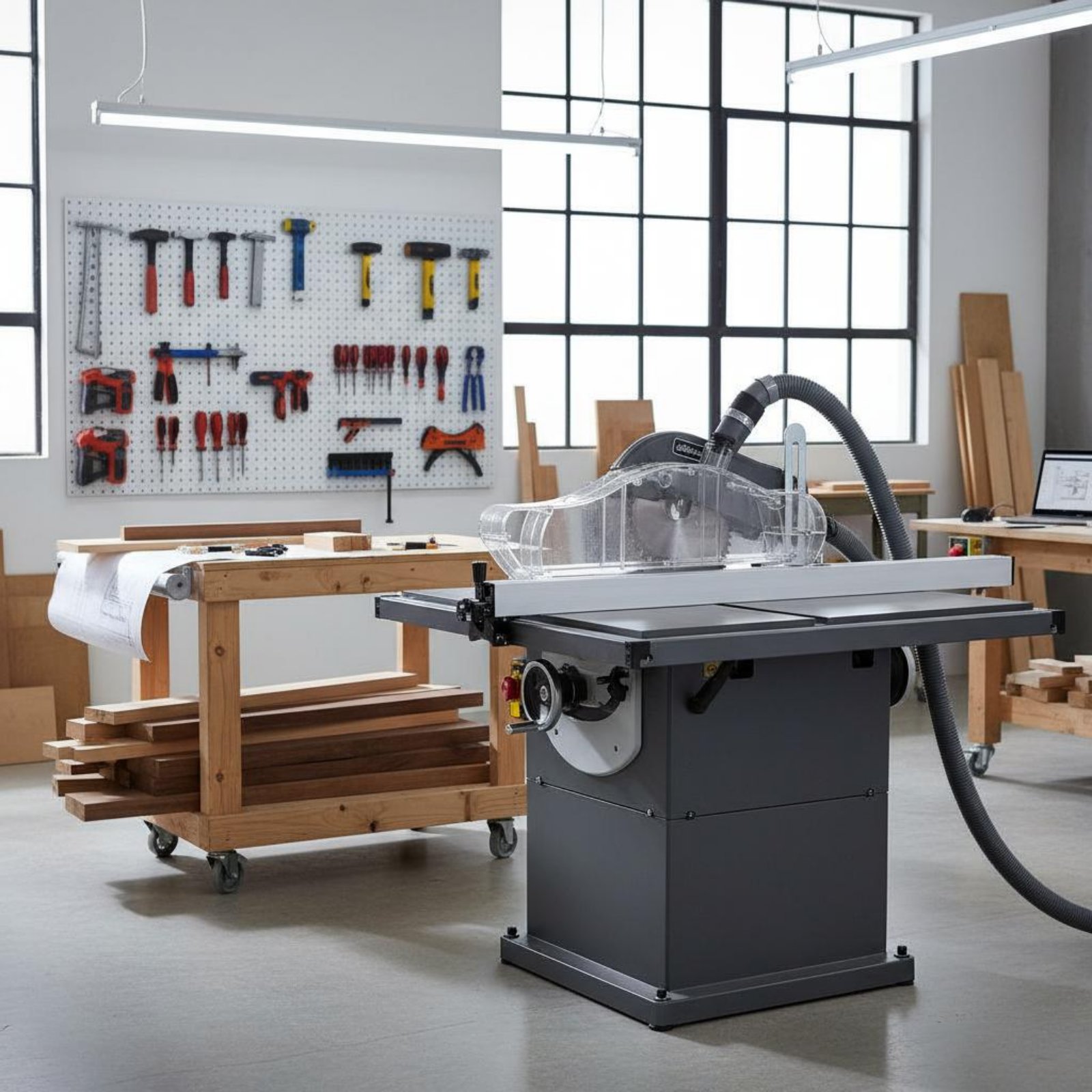 Table Saw Dust Guard Transpare - Power Tools Safety review and price
