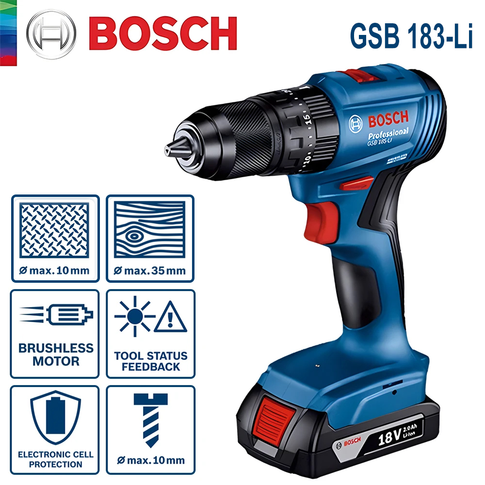 Bosch GSB 183-LI Electric Dril - Power Tools Bosch review and price